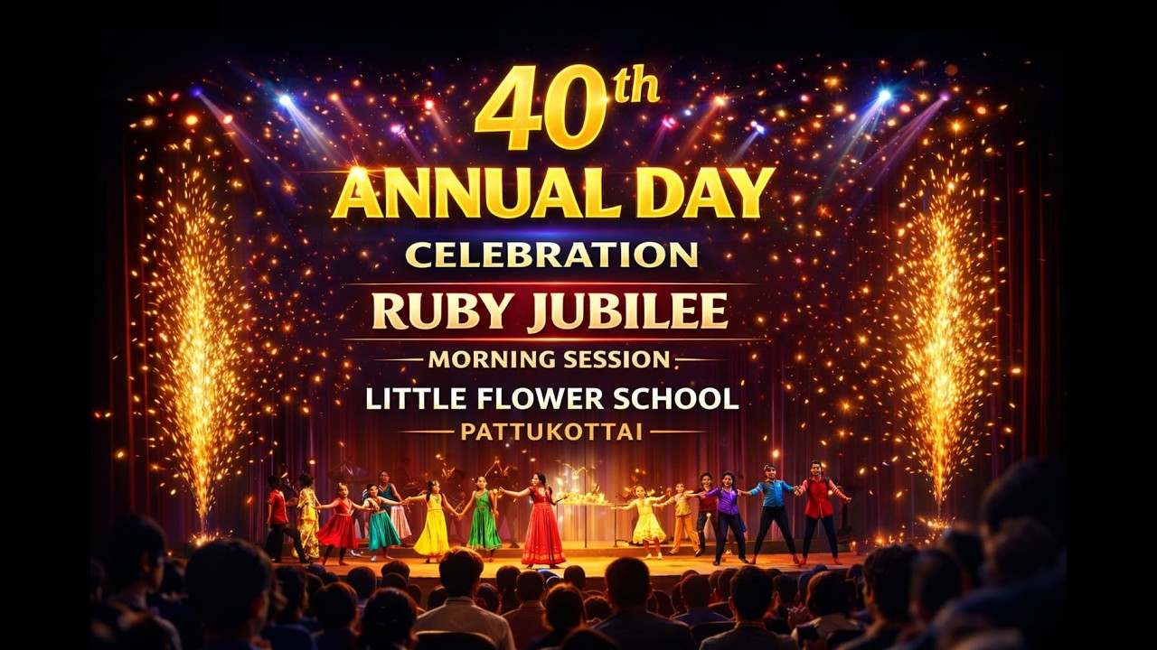 40th ANNUAL DAY CELEBRATION 2026 || LITTLE FLOWER SCHOOL ||  PATTUKKOTTAI