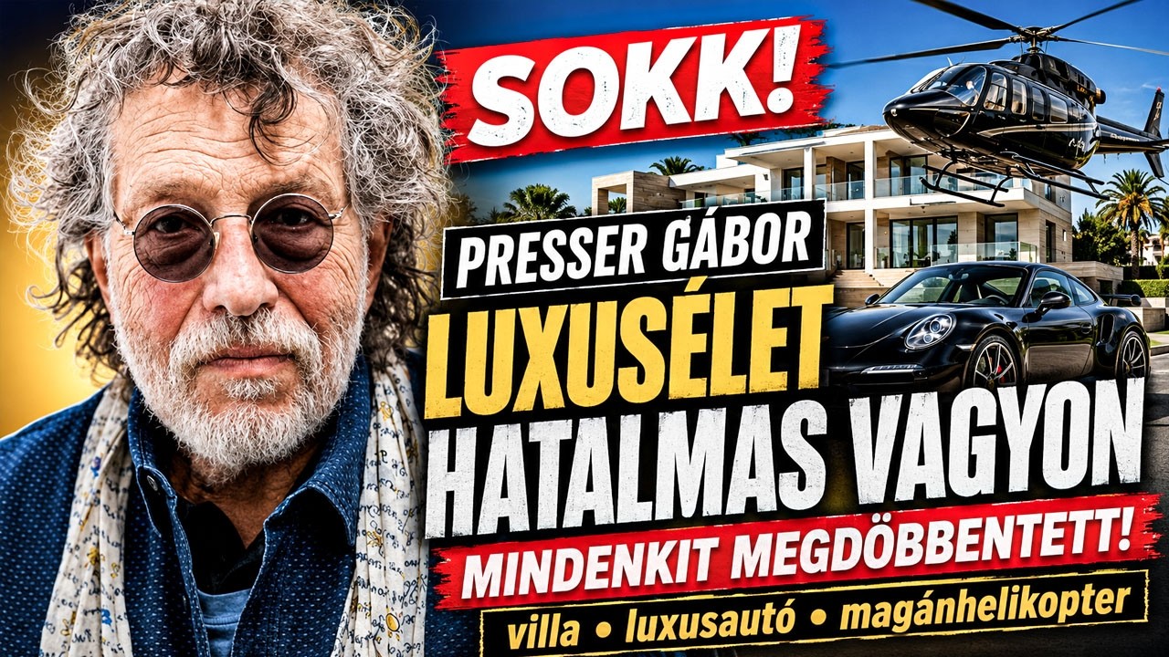 Presser G&aacute;bor luxus&eacute;lete &eacute;s hatalmas vagyona mindenkit megd&ouml;bbentett!