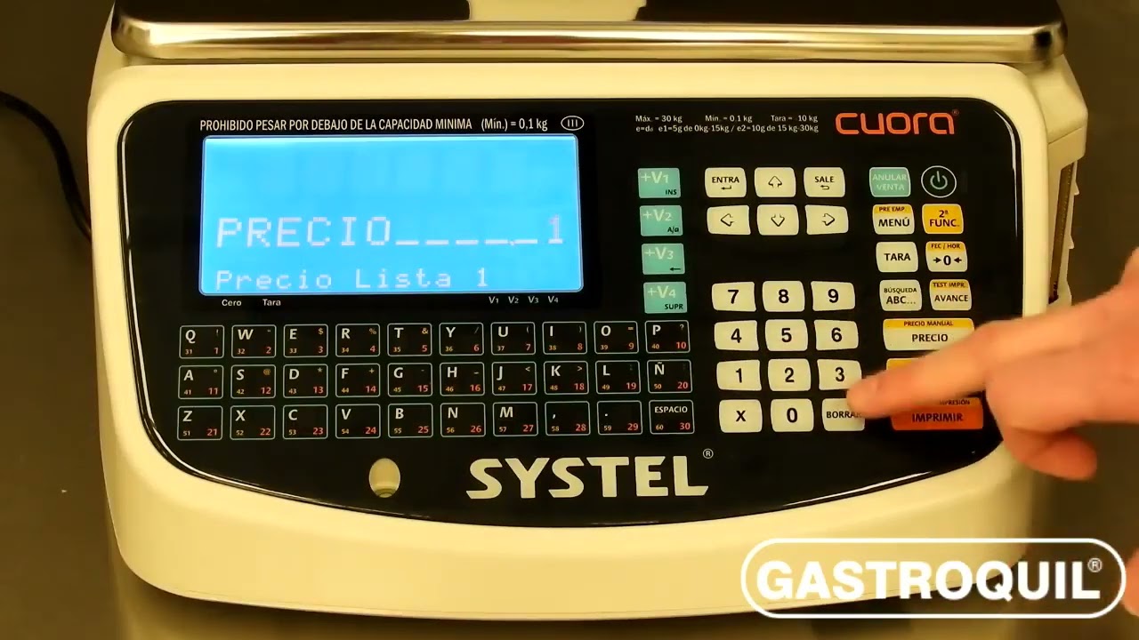 GASTROQUIL   CONFIGURACION SYSTEL QUORA