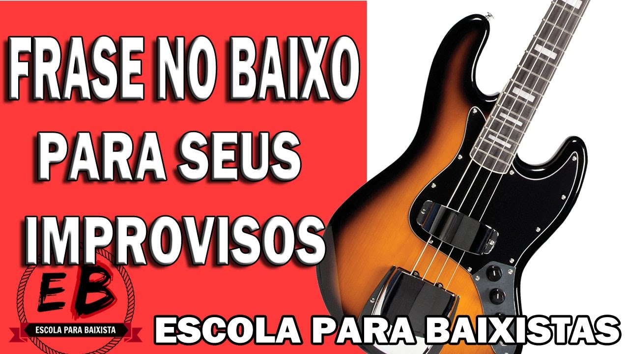 FRASE NO BAIXO - Aula de contrabaixo (CROMATISMO, DÓRICO, MIXOLÍDIO) ESCOLA PARA BAIXISTA