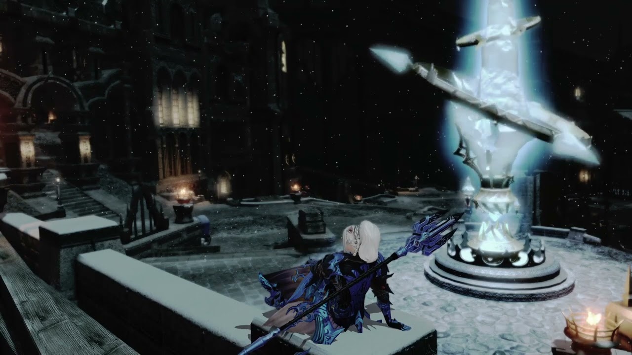 イシュガルド 下層 夜 / Ishgard Foundation Night Theme / One hour loop