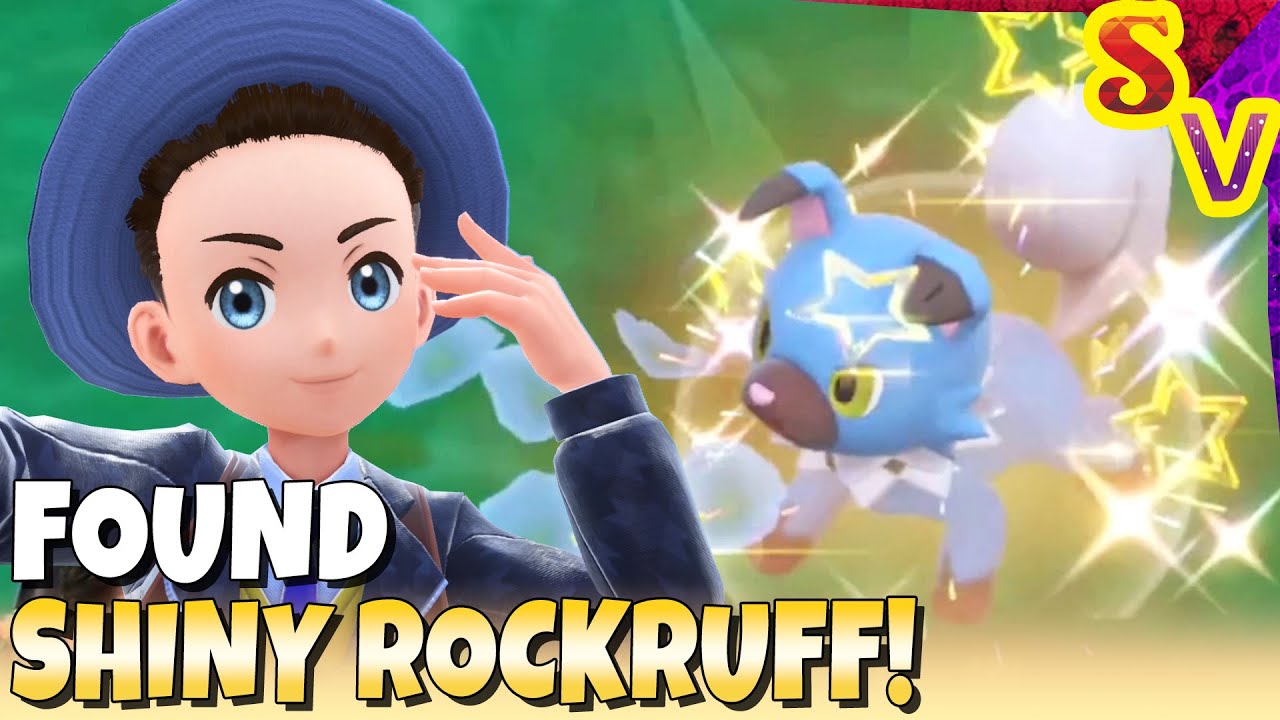 Shiny Rockruff Found 4x Times in the Same Outbreak! Live Shiny Reaction in Pokemon Violet