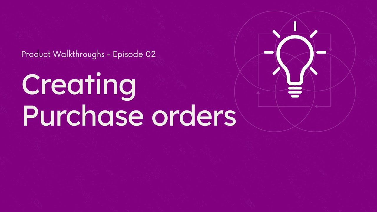Creating Purchase Orders