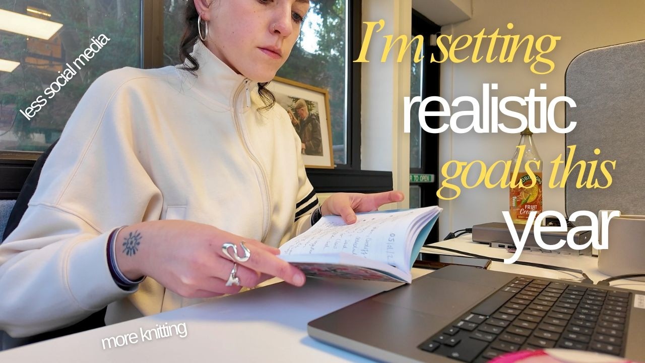 easing into 2026 | realistic goals, knitting plans & less social media