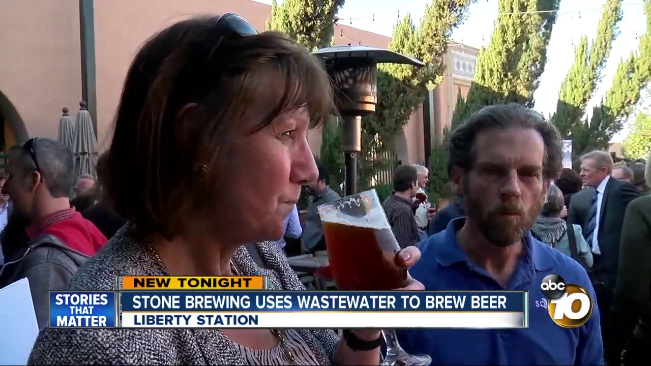 Stone Brewing uses wastewater to brew beer