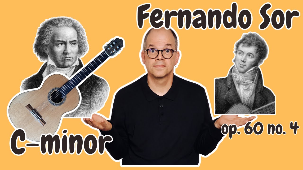 Fernando Sor - Study op. 60 no. 4 in c-minor - tutorial