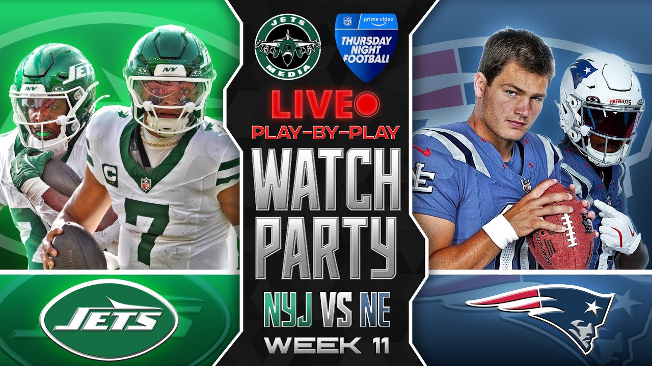 🚨 Jets vs Patriots LIVE Watch Party & Play-By-Play Reaction