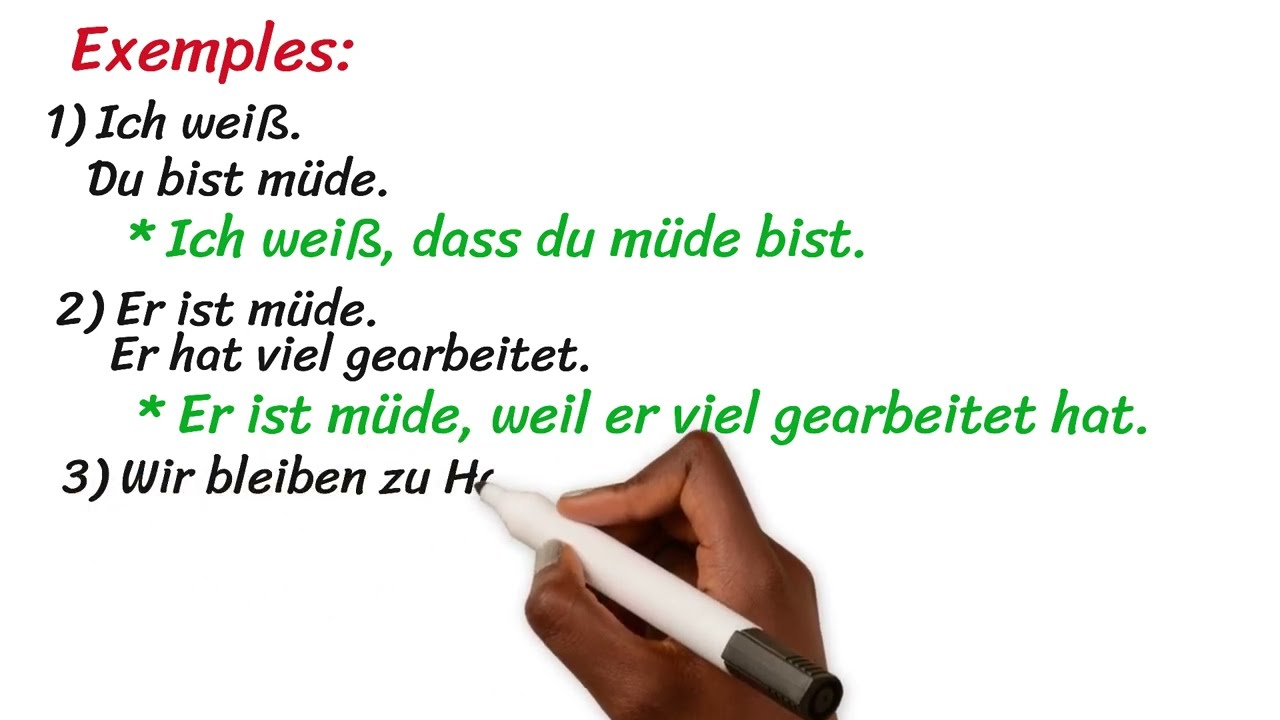 Nebensätze mit dass, weil und wenn