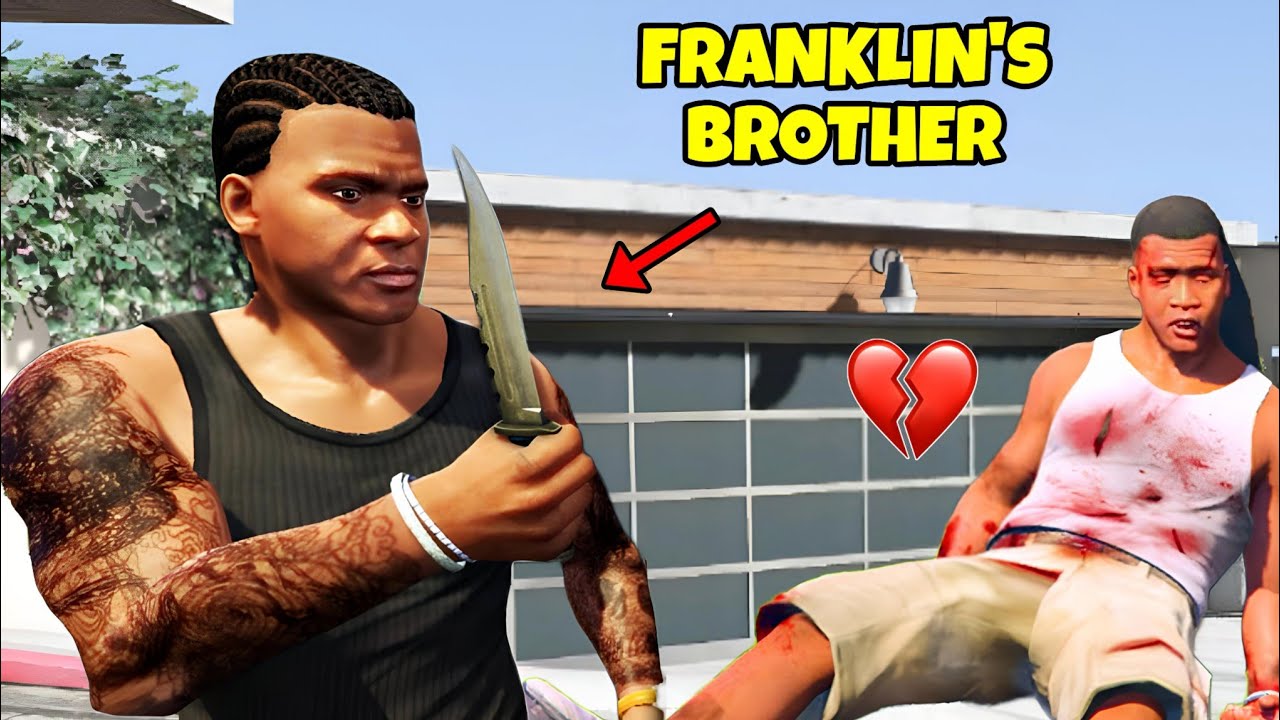 GTA 5 : FRANKLIN'S BROTHER ATTACKED FRANKLIN 😯