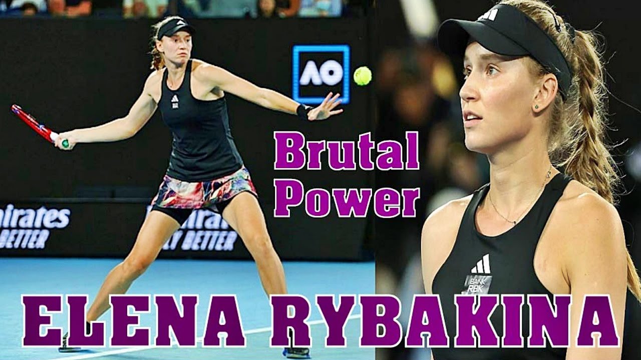 Elena Rybakina 💖 Brutal Power.