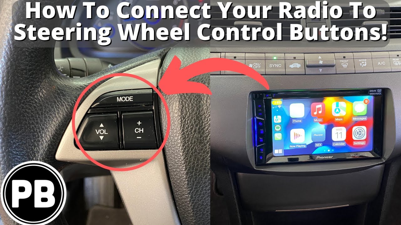 How To Connect Car Steering Wheel Buttons To New Radio!