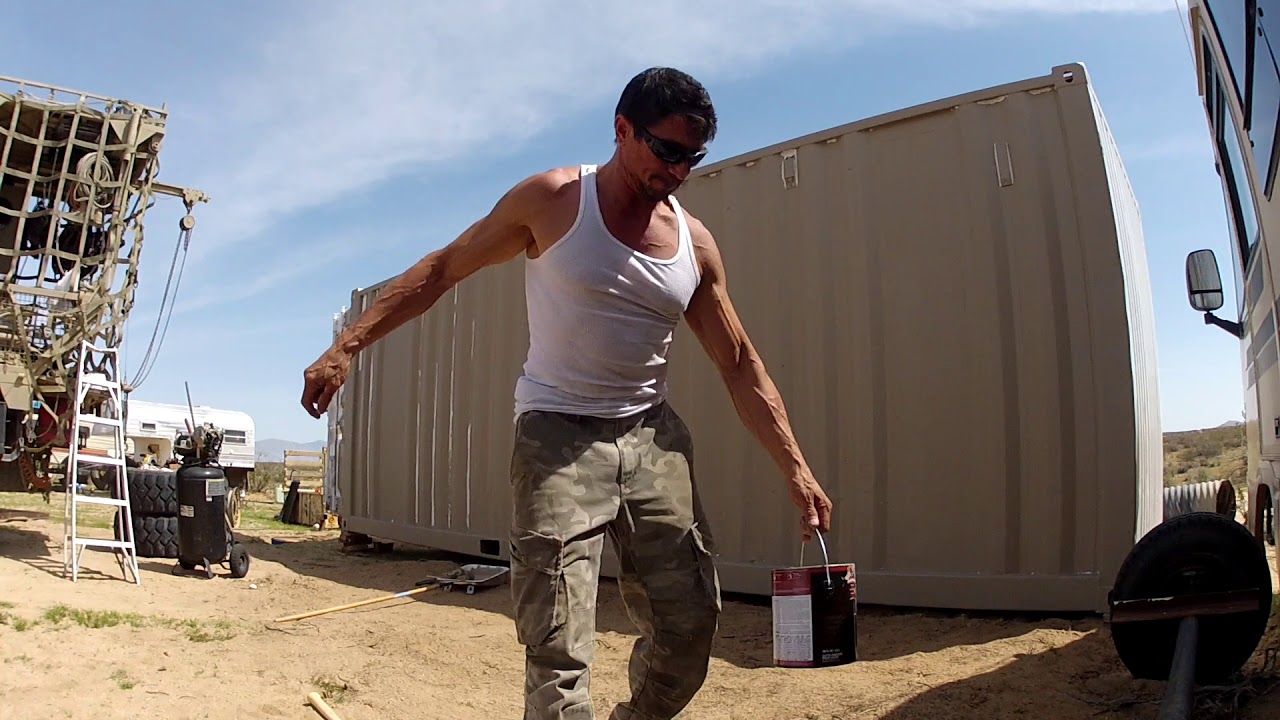 shipping container level and paint