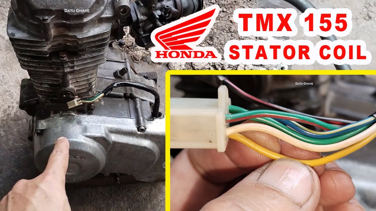 Honda TMX 155 Stator or Source Coil Wiring Diagram Connection - Wire Color Coding #wiringdiagram