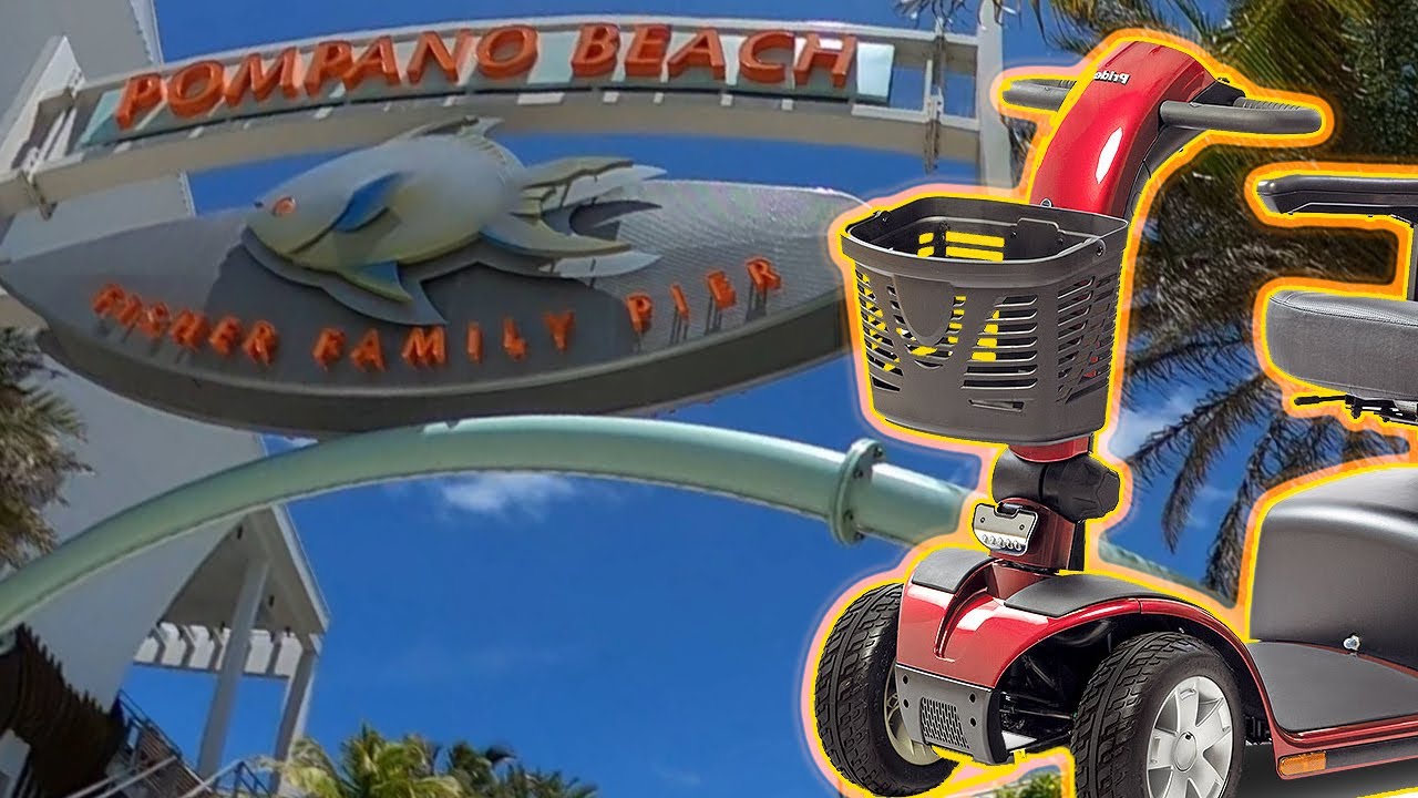 🐝 Pompano Beach Fishing Pier With A Mobility Scooter