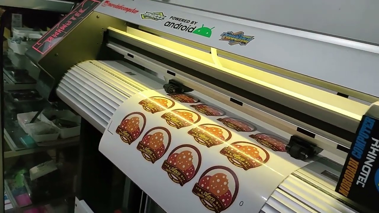 Cara setting Cutting Stiker dengan RHINOTECH RC60XA dengan kertas A3 Vynil Part 1