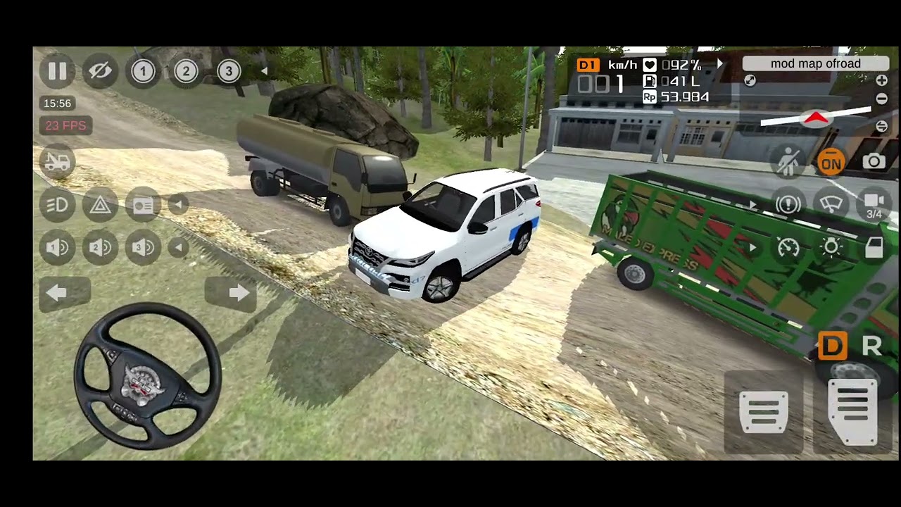 Fortuner Dangerous offroading | खूप डेंजर रोड offroading ला नुसता धुर | #kirangholave #gameplay