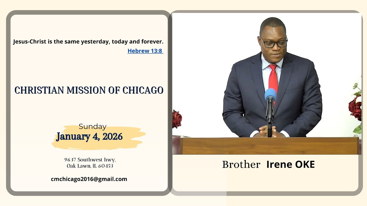 Brother Irene OKE. Sunday, January 4, 2026