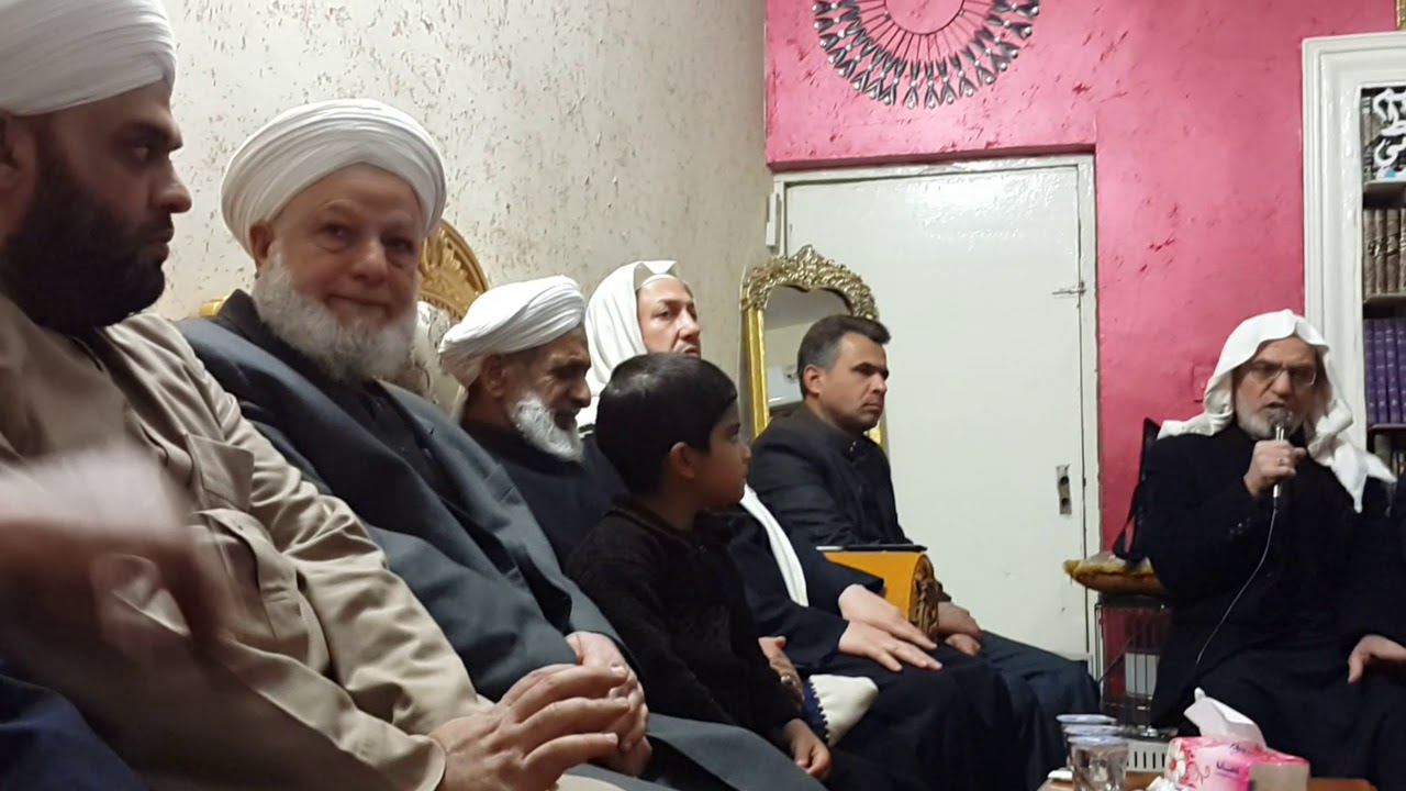 جلسة إنشاد نبهانية في منزل الشيخ أحمد الجنابي بحضور الشيخ محمود حوت