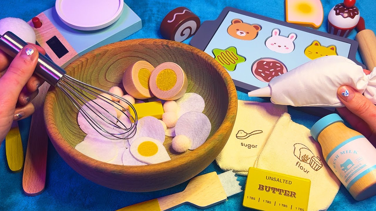 ASMR Baking Wooden Cookies RP (Whispered)