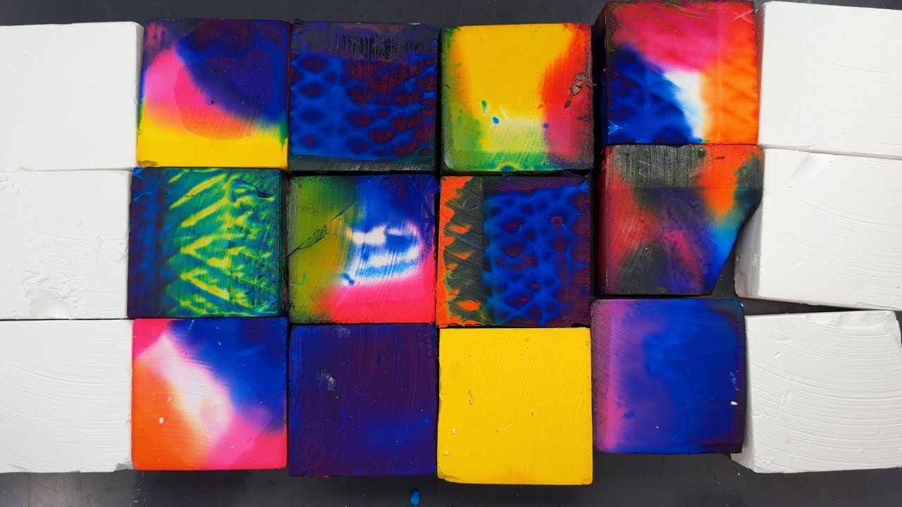 12 Vibrant Dyed Blocks - New Chalk on the way!