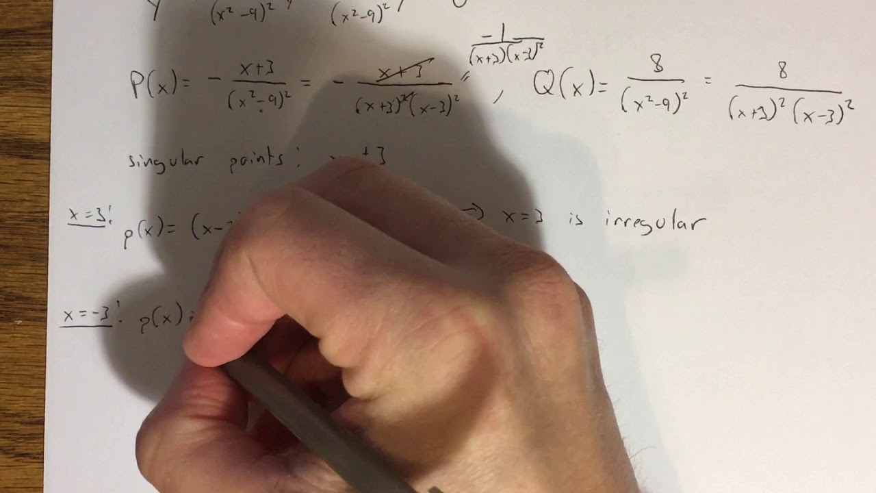 6.3 - Solutions About Singular Points (Part 1)
