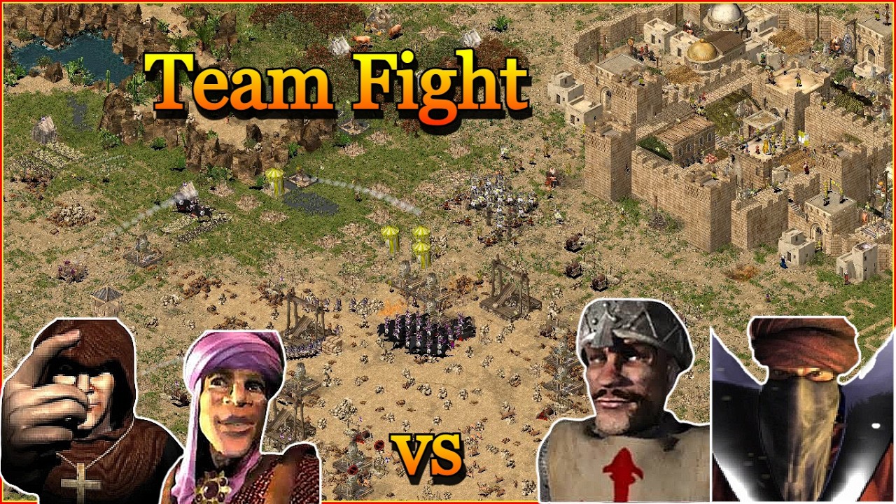 EMIR & ABBOTT vs WAZIR & SHERIFF | Stronghold Crusader