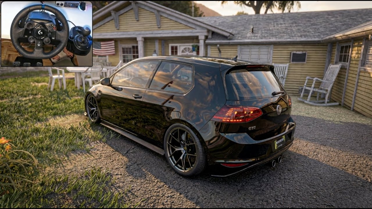 Volkswagen Golf GTI Realistic Steering Wheel Gameplay | Logitech G923 | The Crew Motorfest