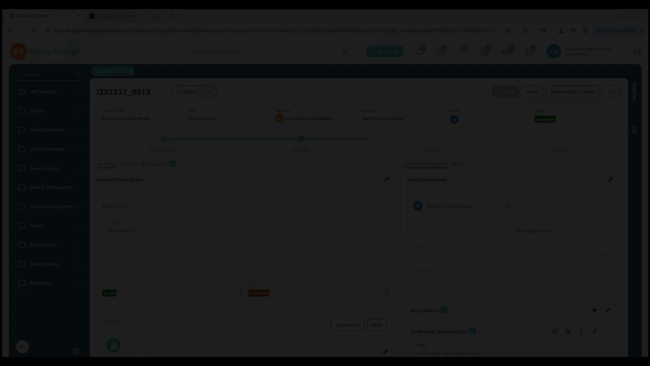Greenlight Derdack's Signl4 and EasyVista Integration