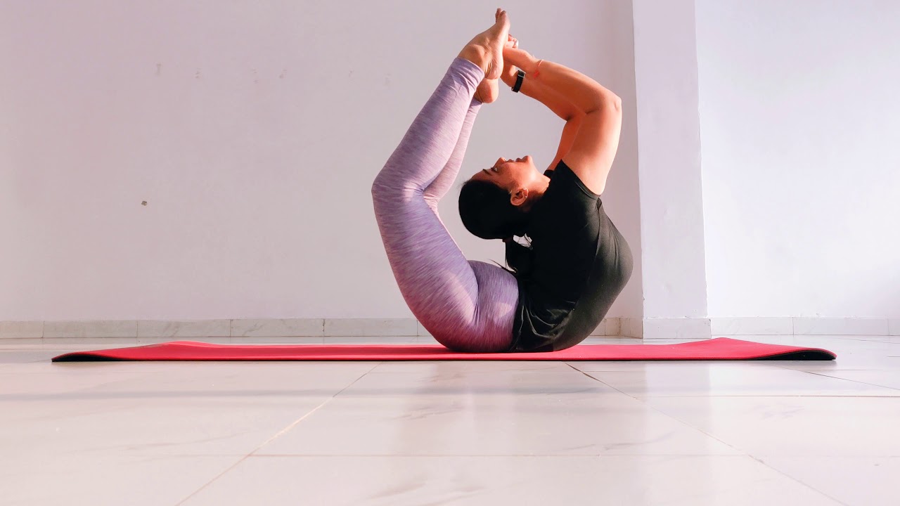 Purna Dhanurasana ( Full bow pose) & variation with YOGAURMI