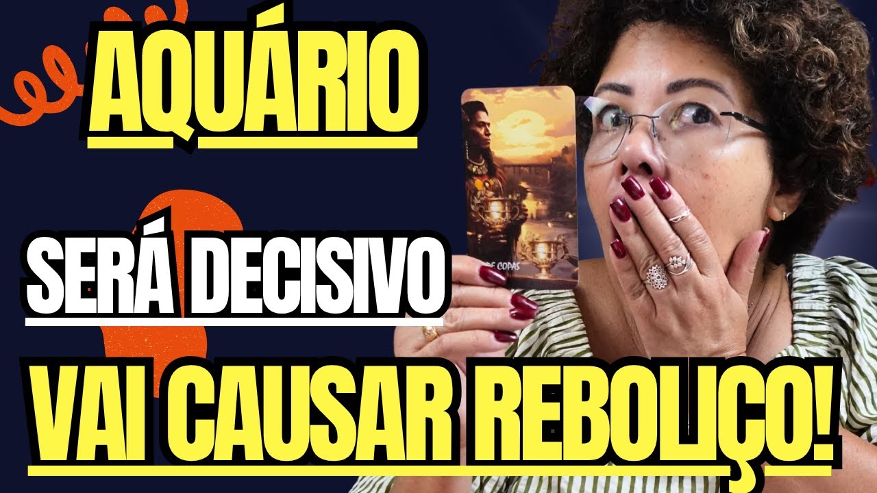 AQUÁRIO♒SERÁ AGORA E JÁ: Vai CAIR como uma BOMBA e a expansão é GIGANTE!