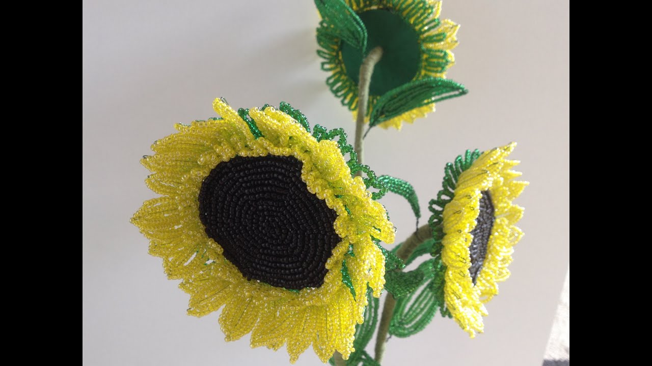 SONNENBLUMEN aus PERLEN. DIY|TUTORIAL. Teil 1/3. Anna's Perlen