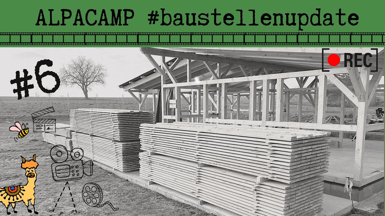 ALPACAMP Baustellenupdate #6 #ALPAaktuell #stallbau #alpakastall #alpakas