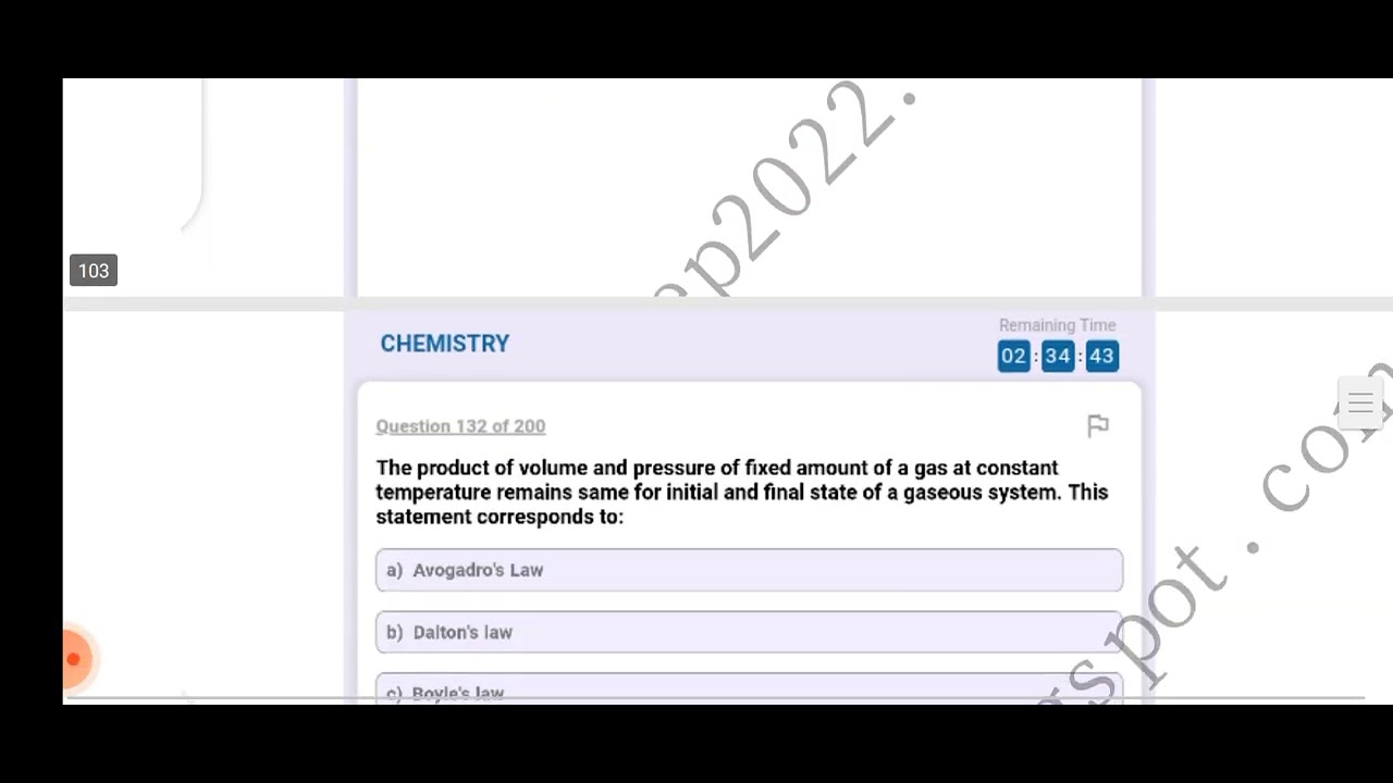 pmc practice test 2 2022