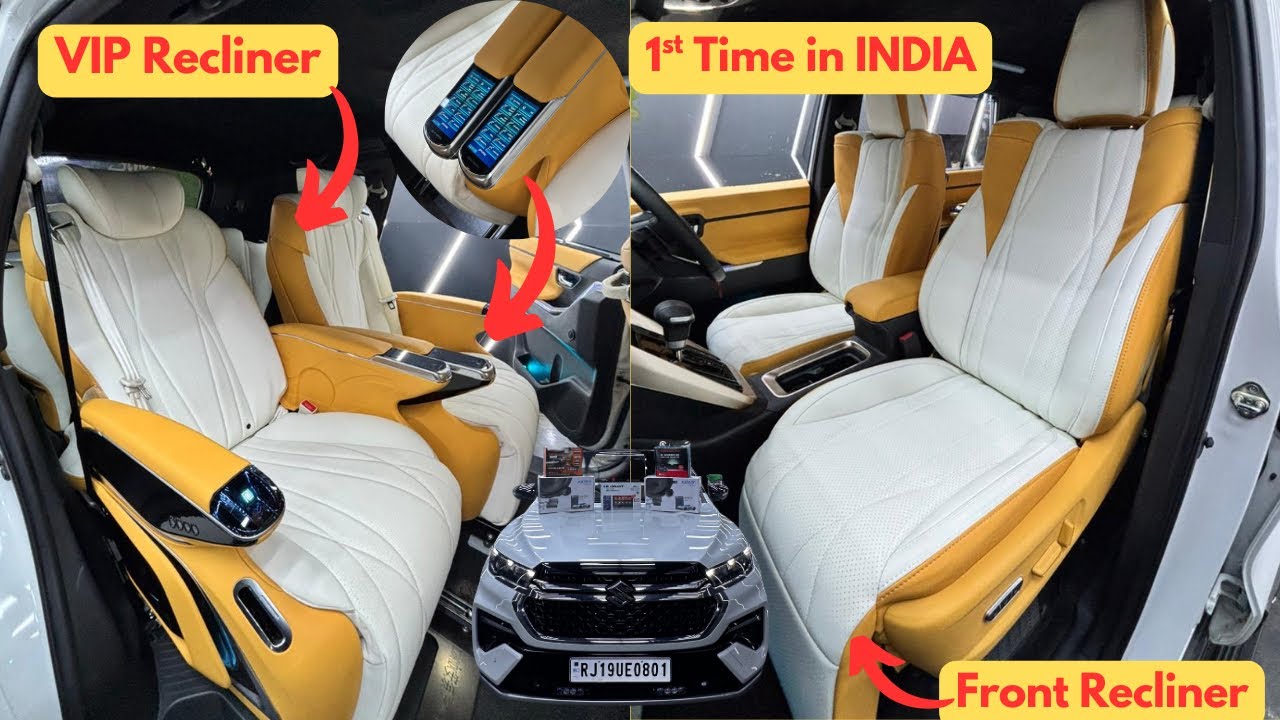 Invicto 2025: Front & Rear VIP Recliners with Voice Command 💺 | Maruti Invicto Modified ✅ | Hycross