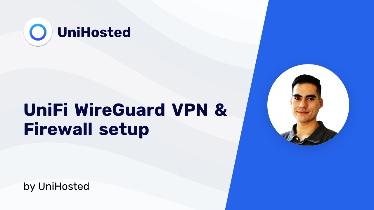 UniFi WireGuard VPN server setup and Firewall rules for remote deskop access