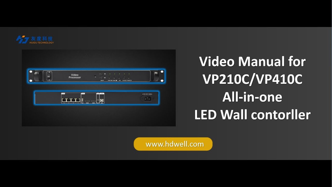 LED Wall display All-in-one led controller VP410C  for HDMI PC/Camera live video