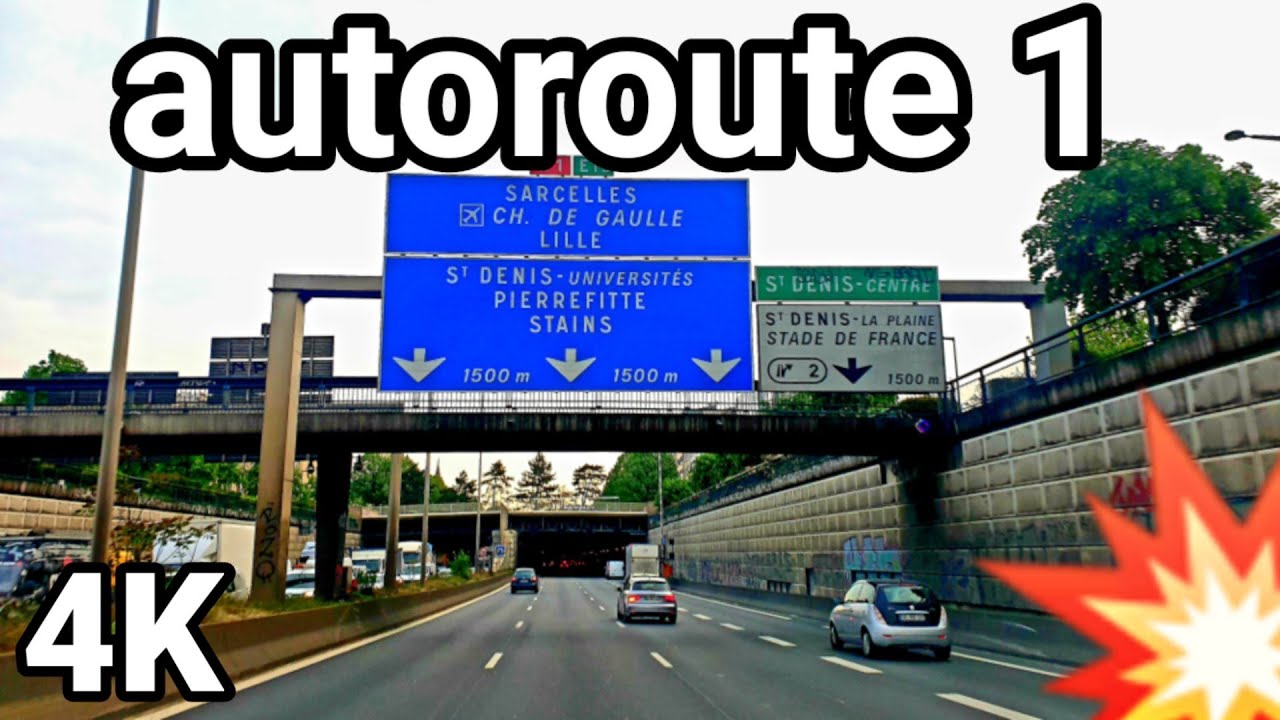 DRIVING IN PARIS | AUTOROUTE 1 (A1) | MERCEDES BENZ ON THE ROAD | 4K