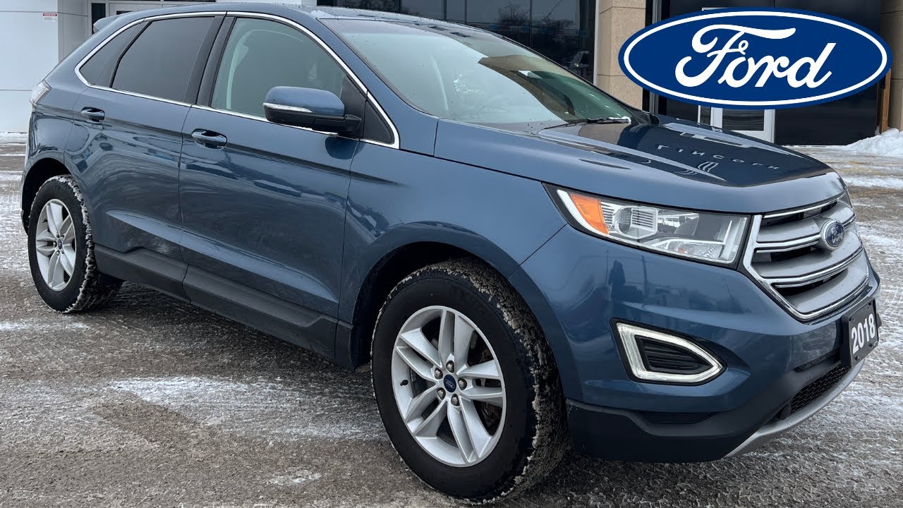 2018 Ford Edge SEL AWD 201A 2.0L EcoBoost in Blue Metallic Walk-Around *ONE-OWNER, NO ACCIDENTS!*