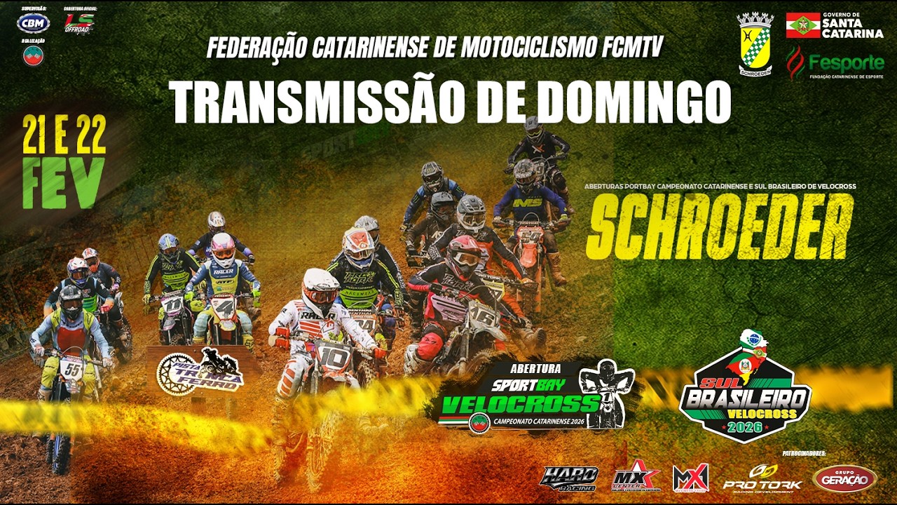 Campeonato Catarinense Sportbay de Velocross 2026 | 1&ordf; Etapa | Schroeder-SC