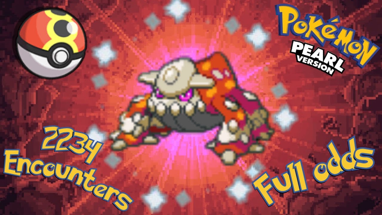 I found SHINY HEATRAN in only 2234 encounters FULL ODDS in Pokemon Pearl!
