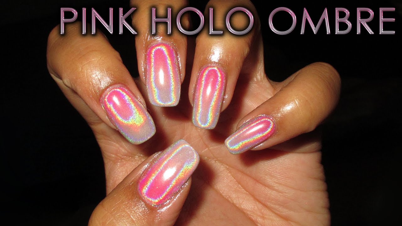 Pink Holo Ombre | DIY Nail Art Tutorial