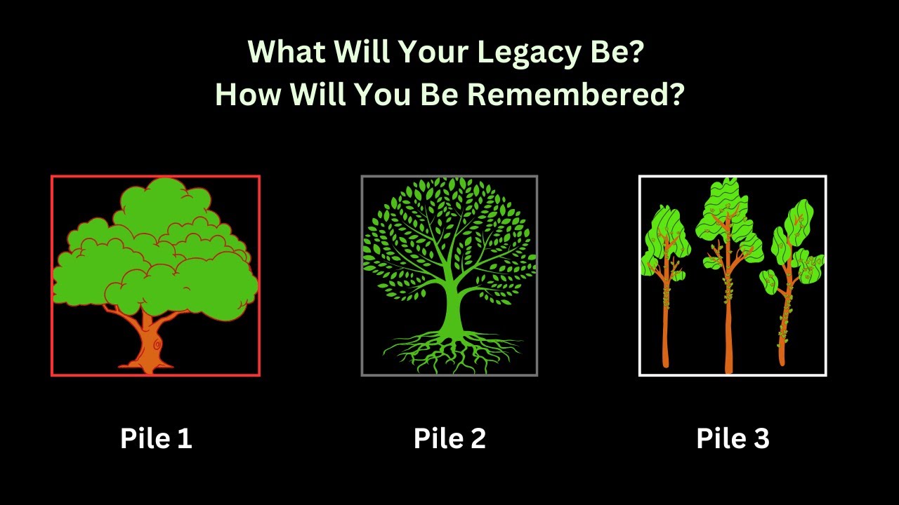 What Will Your Legacy Be? How Will You Be Remembered? Pick-a-Card. Pick-a-Pile. Tarot Reading.