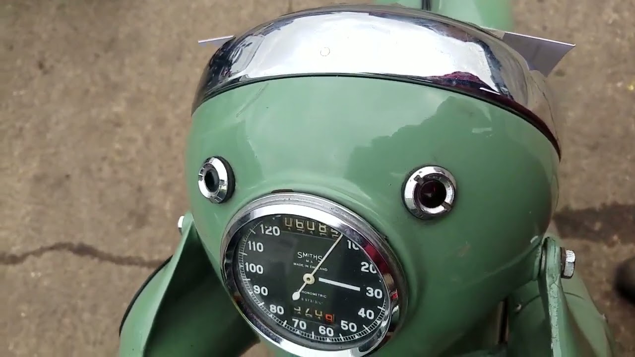 Sunbeam S7 Deluxe 500cc 1953 года у Энди Тирнанса #08739SBM