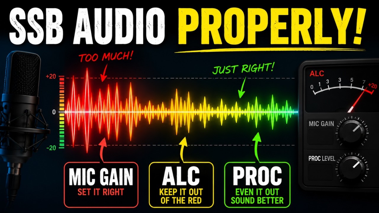 Setting Up SSB Audio Properly - Mic Gain, ALC & Proc