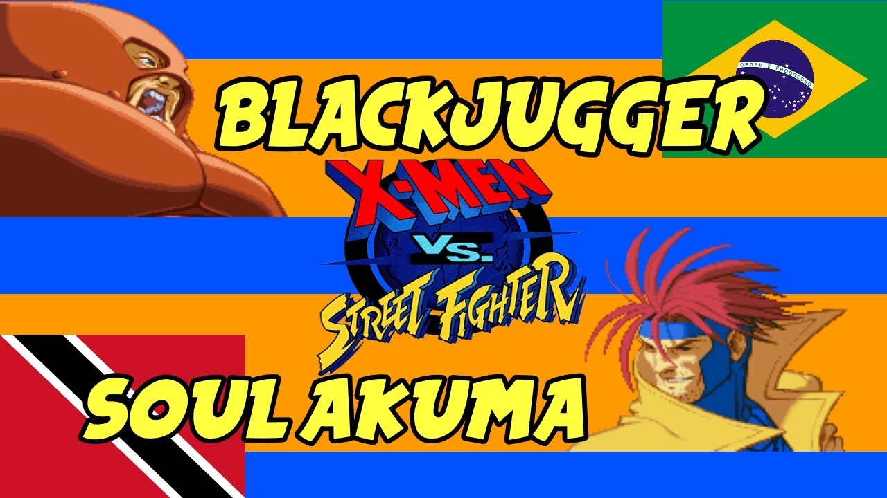 XMVSF: blackjugger (BRA) 🆚 Soul Akuma (TTO)│X-Men vs Street Fighter│Fightcade FT5