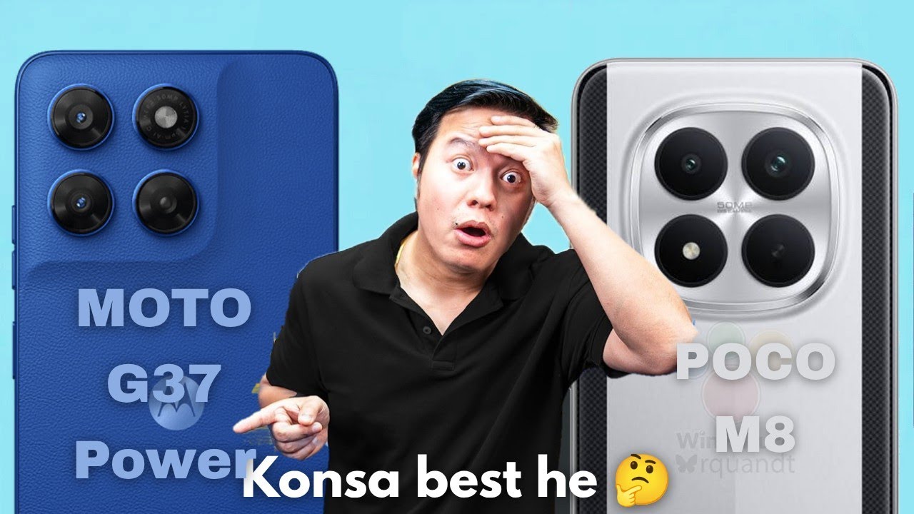 Motorola G37 Power vs Poco M8 Full Specs Comparison | Best Budget Smartphone 2026? 