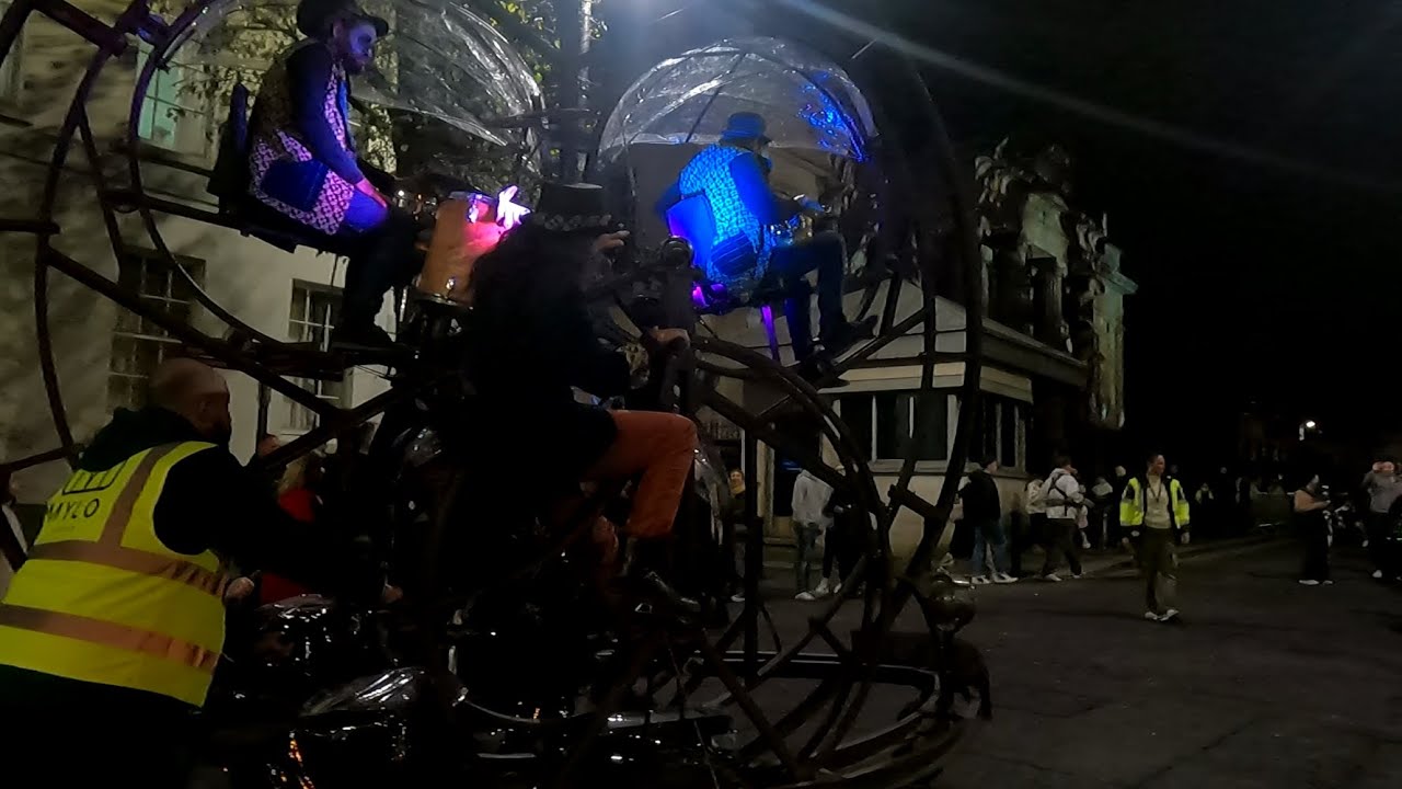 Live Band Playing inside a Wheel - Derry Londonderry Halloween 2024 - 29th October 2024