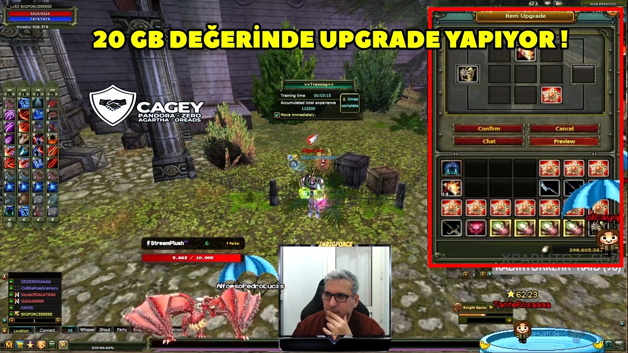 ImBIGFORCE - (Agartha) 20 GB Bütçe ile Çanta Toplayıp +9 Upgrade Yapıyor ! Knight Online