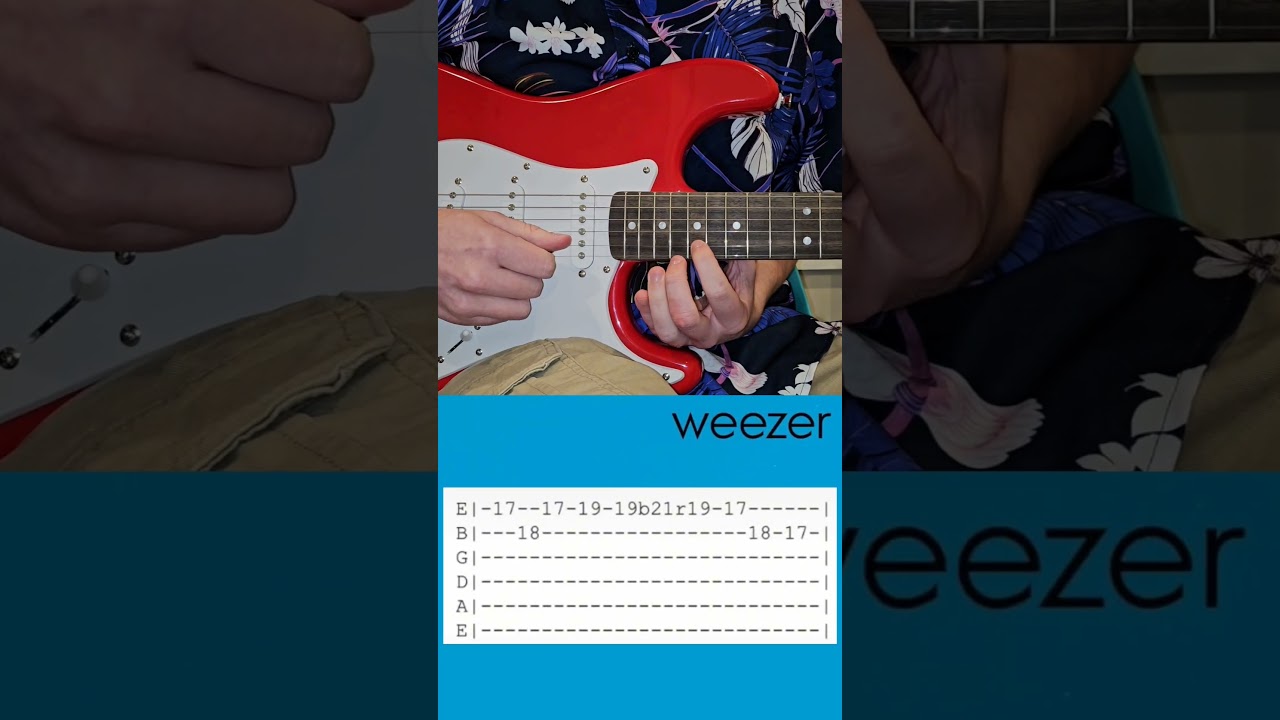 Wheezer's Buddy Holly riff + Guitar Tab