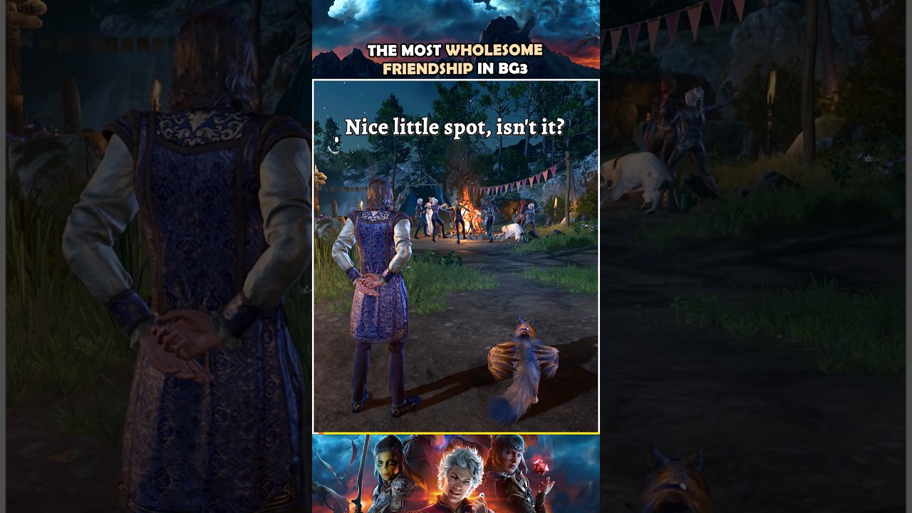 The most wholesome friendship in Baldur's Gate 3 #shorts